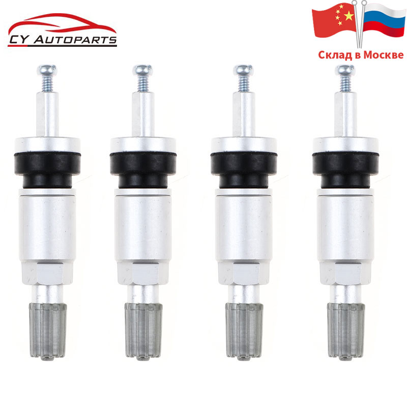 4PCS New Aluminum TPMS Tire Valves For Buick Alloy Tubeless Valve For Tyre Pressure Monitor System Valve Stem Repair